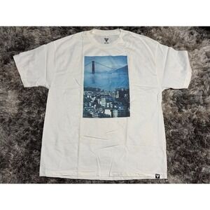XL - Fallen Men's White FTC Vivere Est‎ Vincere T-Shirt Short Sleeve Graphic